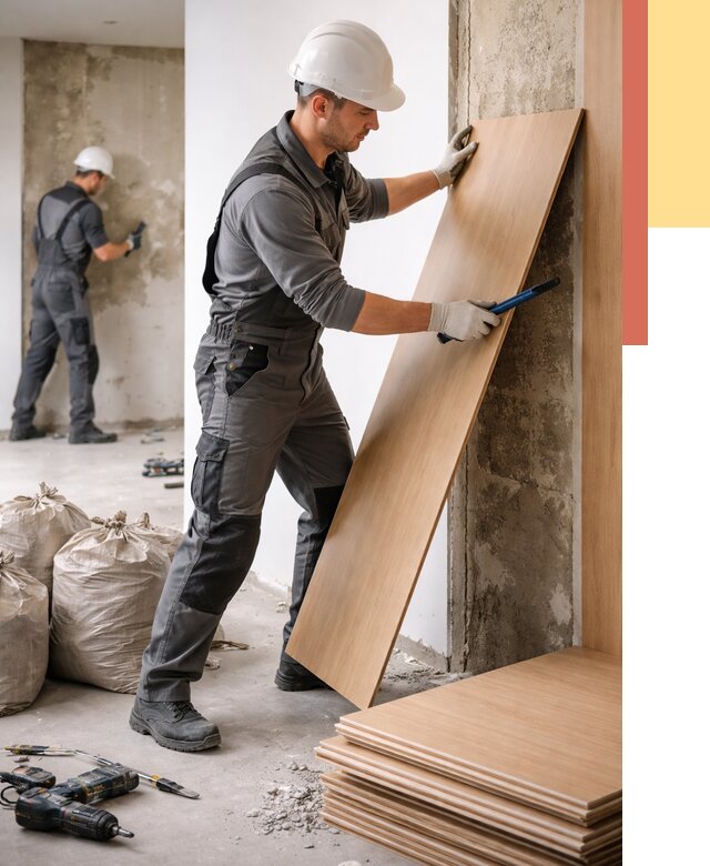 Демонтаж стеновых панелей в Ломоносове от 3586 руб. за м² быстро и недорого | ОТДЕЛОЧНИК-Лмн