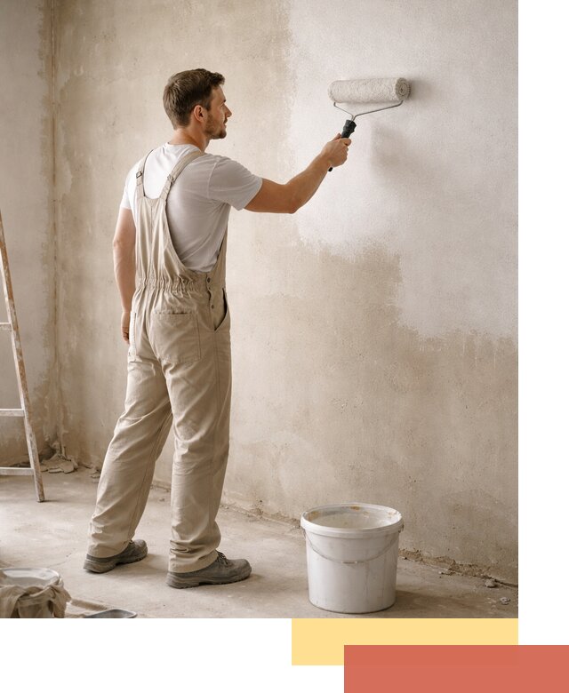 Грунтовка стен под отделку в Ломоносове профессиональным раствором