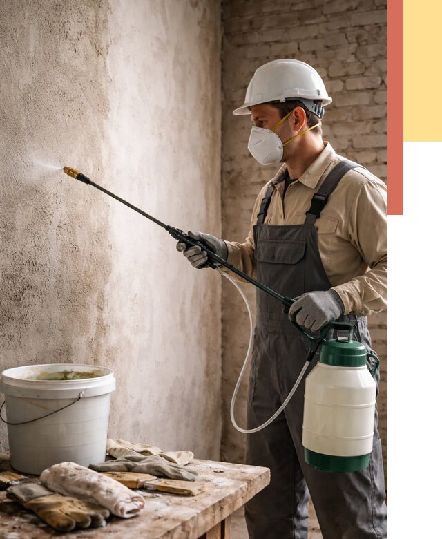 Антисептическая обработка стен в Ломоносове от 1229 руб. — быстро и недорого | ОТДЕЛОЧНИК-Лмн