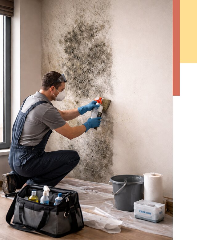 Удаление плесени со стен в Ломоносове от 2203 руб. — быстро и недорого | ОТДЕЛОЧНИК-Лмн