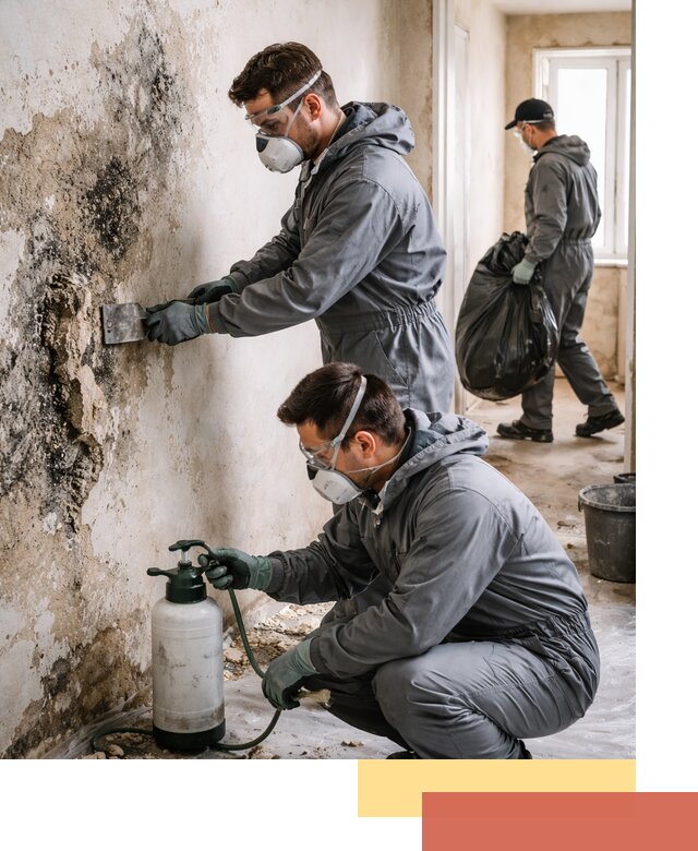 Удаление плесени со стен профессионально в Ломоносове