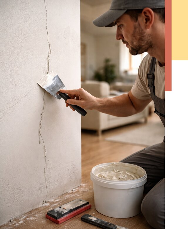 Заделка трещин и сколов в Ломоносове от 2510 руб. — быстро и недорого | ОТДЕЛОЧНИК-Лмн