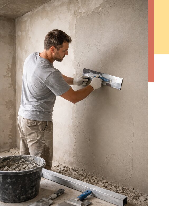 Штукатурка стен без маяков в Ломоносове от 7376 руб/м2 — услуги и цена | ОТДЕЛОЧНИК-Лмн
