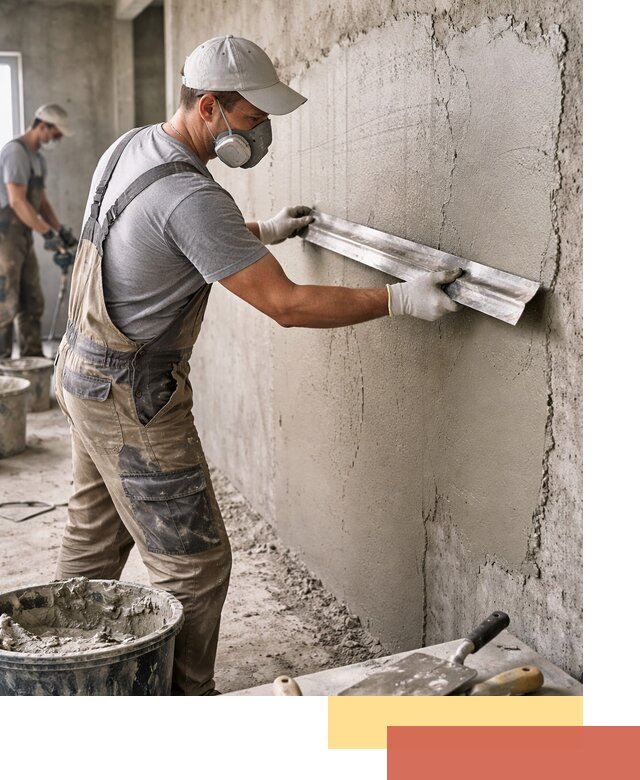 Штукатурка бетонных стен в Ломоносове качественно и долговечно