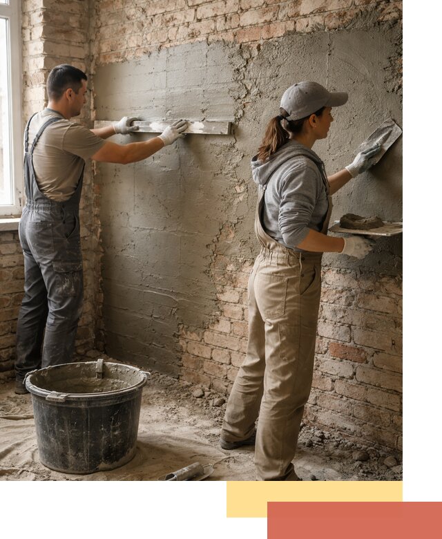 Штукатурка кирпичных стен в Ломоносове — качественно и надежно