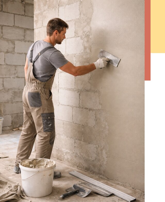 Штукатурка стен из газобетона в Ломоносове от 2151 руб./м2 — быстро и недорого | ОТДЕЛОЧНИК-Лмн