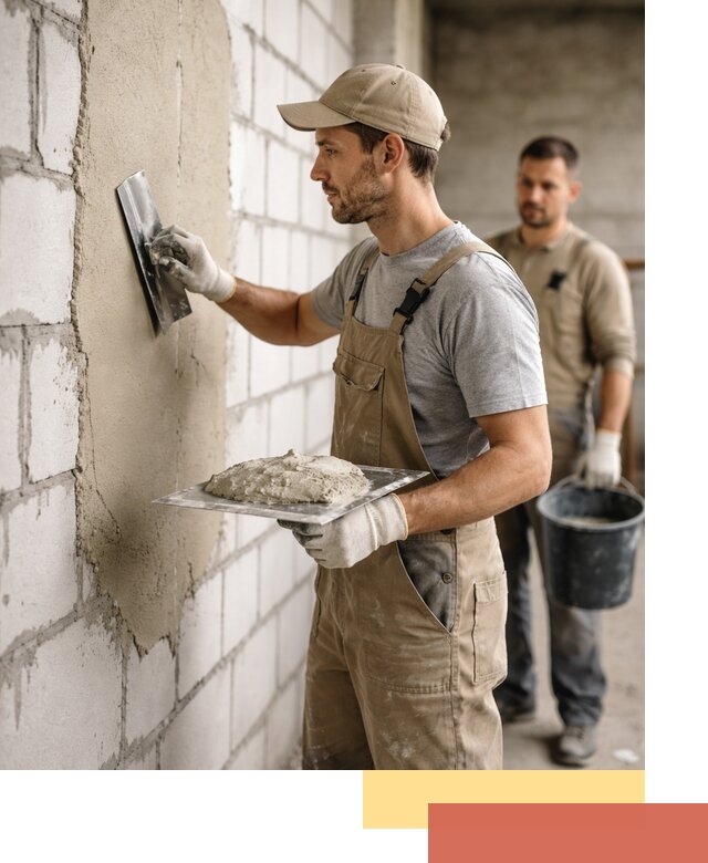 Штукатурка стен из газобетона в Ломоносове под ключ