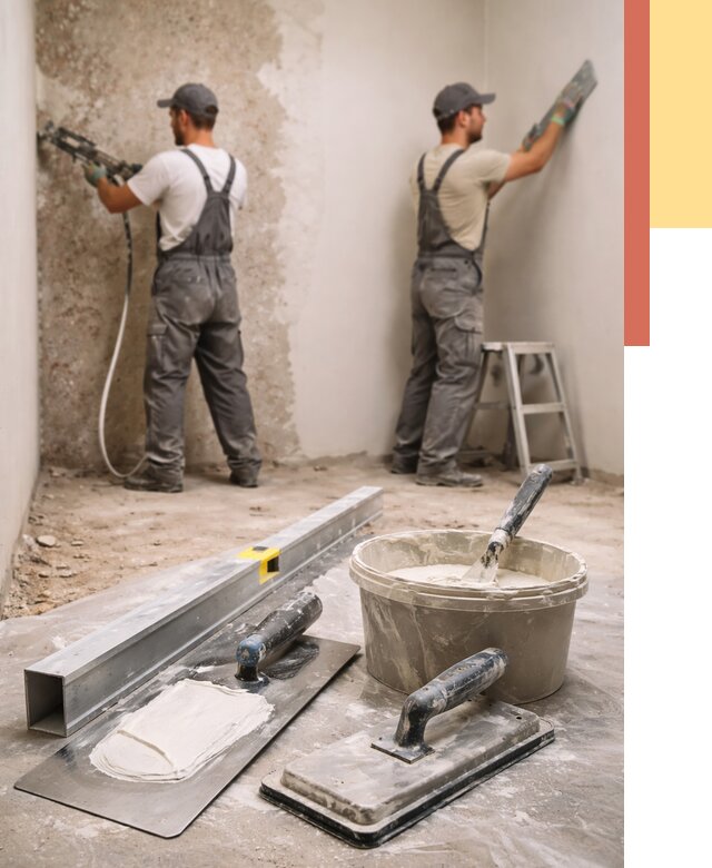 Штукатурка стен под обои в Ломоносове от 4610 руб./м2 — выравнивание под обои | ОТДЕЛОЧНИК-Лмн