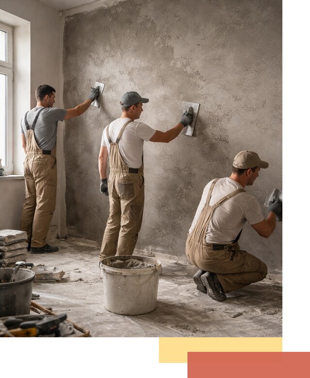 Декоративная штукатурка под бетон в Ломоносове для стен и потолков