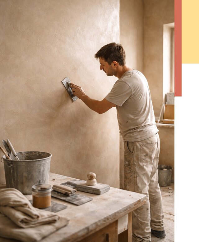 Марокканская штукатурка таделакт в Ломоносове под ключ от 4303 руб. | ОТДЕЛОЧНИК-Лмн