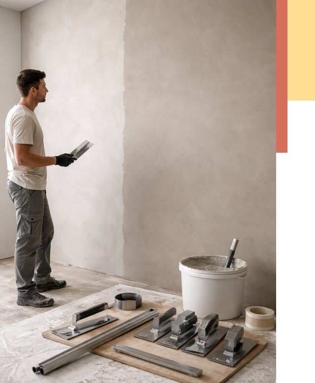 Нанесение микроцемента на стены в Ломоносове от 3278 руб./м2 под ключ | ОТДЕЛОЧНИК-Лмн