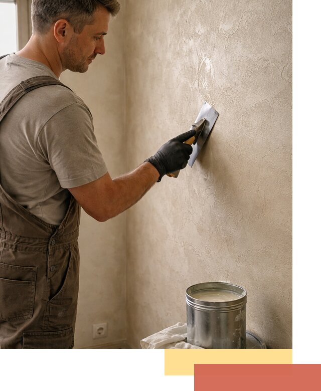 Нанесение воска на штукатурку в Ломоносове для защиты и блеска