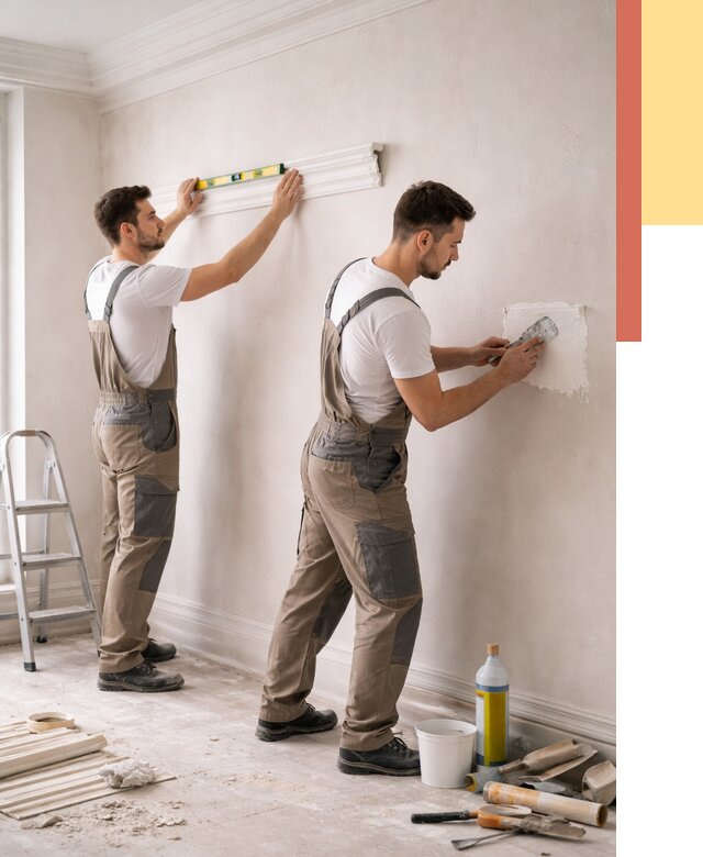 Монтаж лепнины на стены в Ломоносове от 4610 руб. — недорого, быстро | ОТДЕЛОЧНИК-Лмн