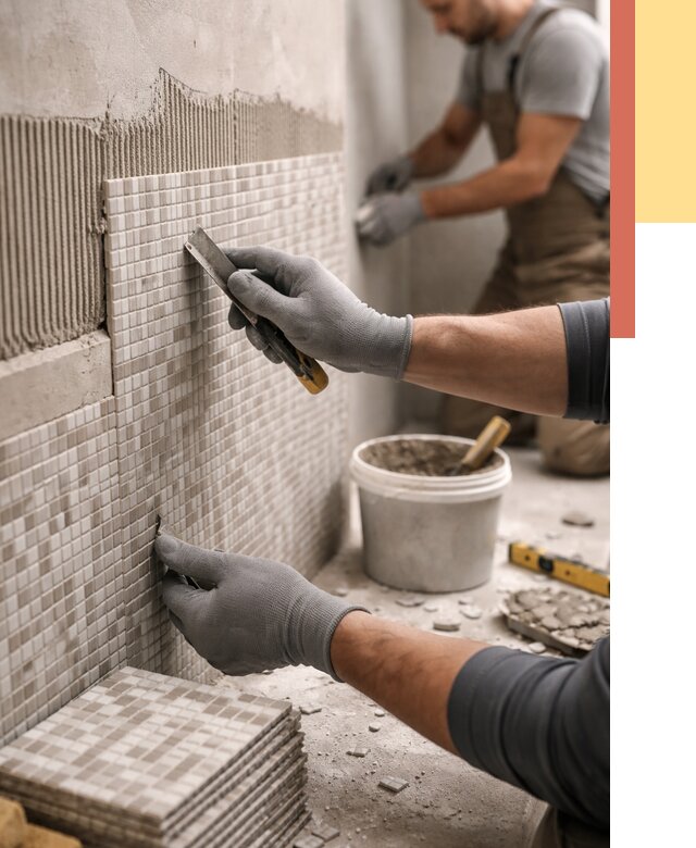 Облицовка стен мозаикой в Ломоносове от 3278 руб/м2 — укладка мозаики на стены | ОТДЕЛОЧНИК-Лмн