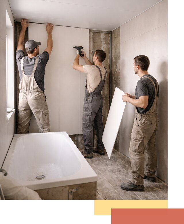 Отделка ванной панели ПВХ профессионально в Ломоносове