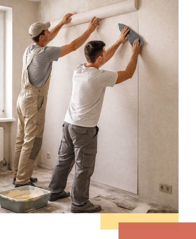 Поклейка виниловых обоев в Ломоносове профессионально и качественно