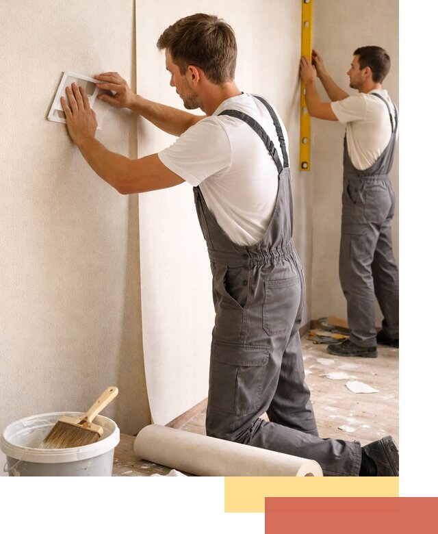 Поклейка бумажных обоев в Ломоносове качественно и недорого