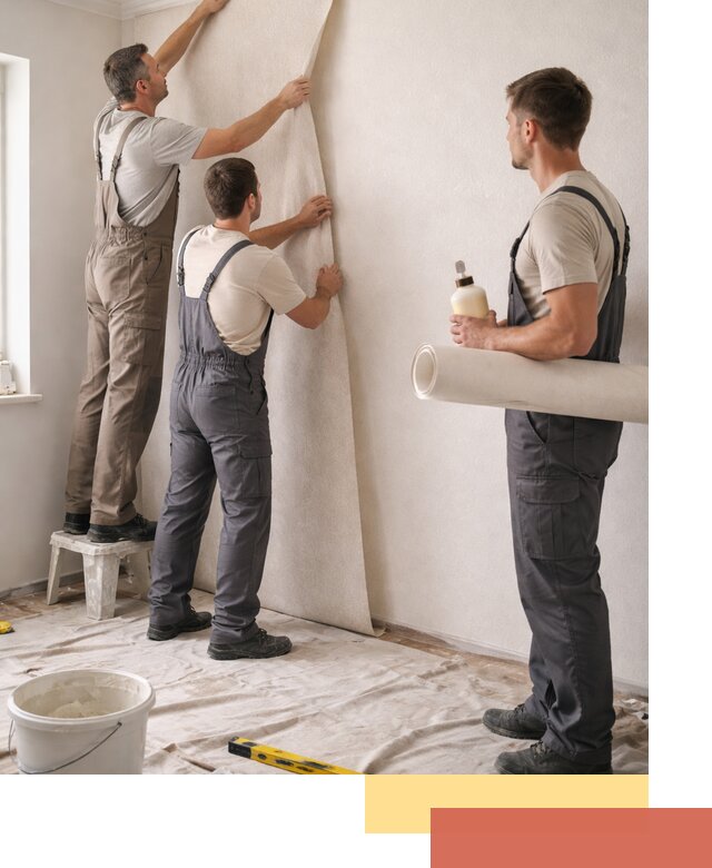 Оклейка стен обоями в Ломоносове — качественно и профессионально