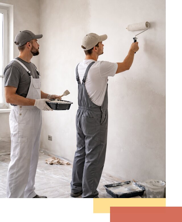 Покраска стен водоэмульсионной краской в Ломоносове