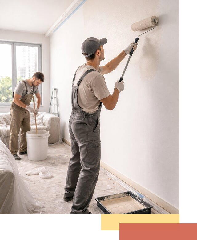 Покраска стен в офисе в Ломоносове — быстрый и качественный ремонт