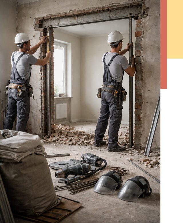 Расширение дверного проема в Ломоносове от 12806 руб. под ключ | ОТДЕЛОЧНИК-Лмн