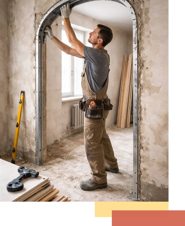 Устройство арочного проема в Ломоносове под ключ