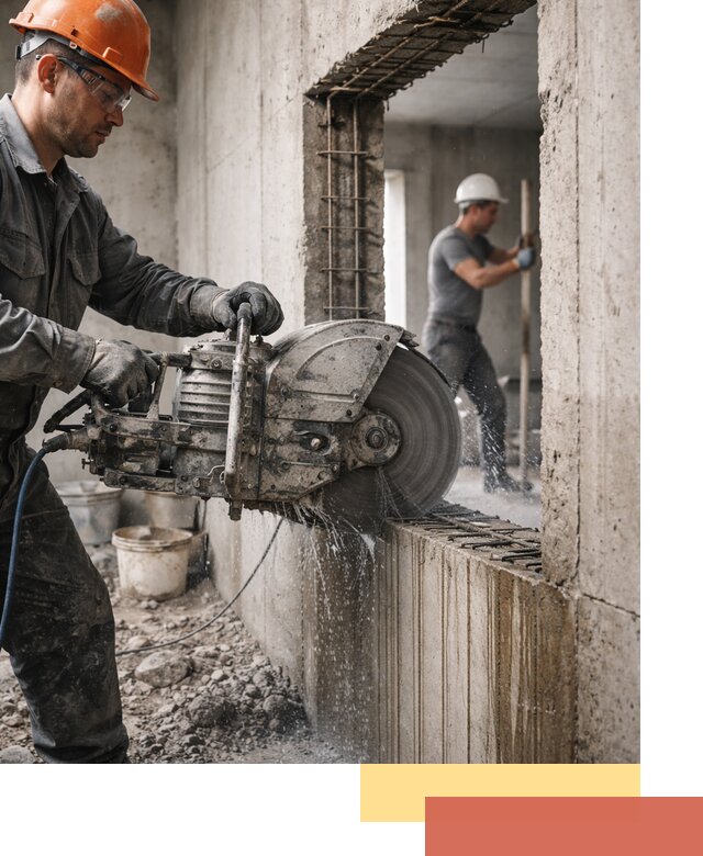 Алмазная резка проемов в Ломоносове быстро и точно