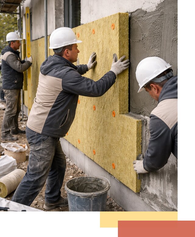 Утепление стен минватой в Ломоносове — тепло и звукоизоляция