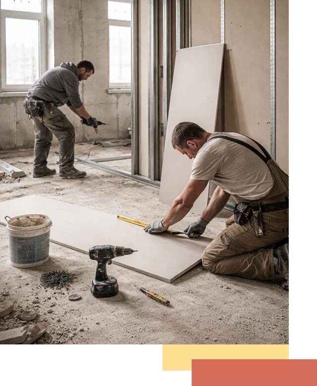 Кладка перегородок из ПГП под ключ в Ломоносове