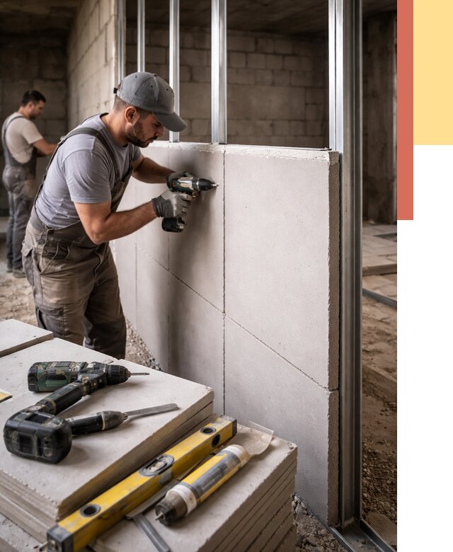 Кладка влагостойких перегородок ПГП в Ломоносове от 1229 руб. под ключ | ОТДЕЛОЧНИК-Лмн