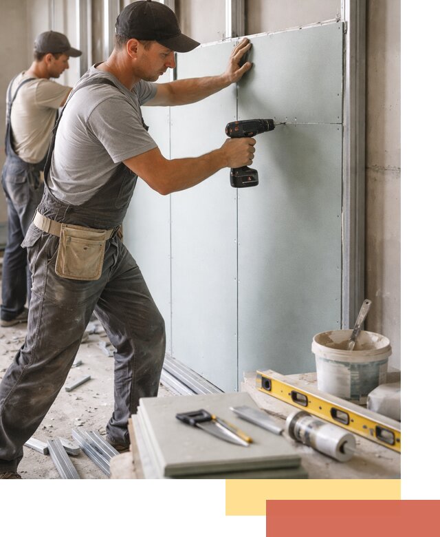 Кладка влагостойких перегородок ПГП в Ломоносове