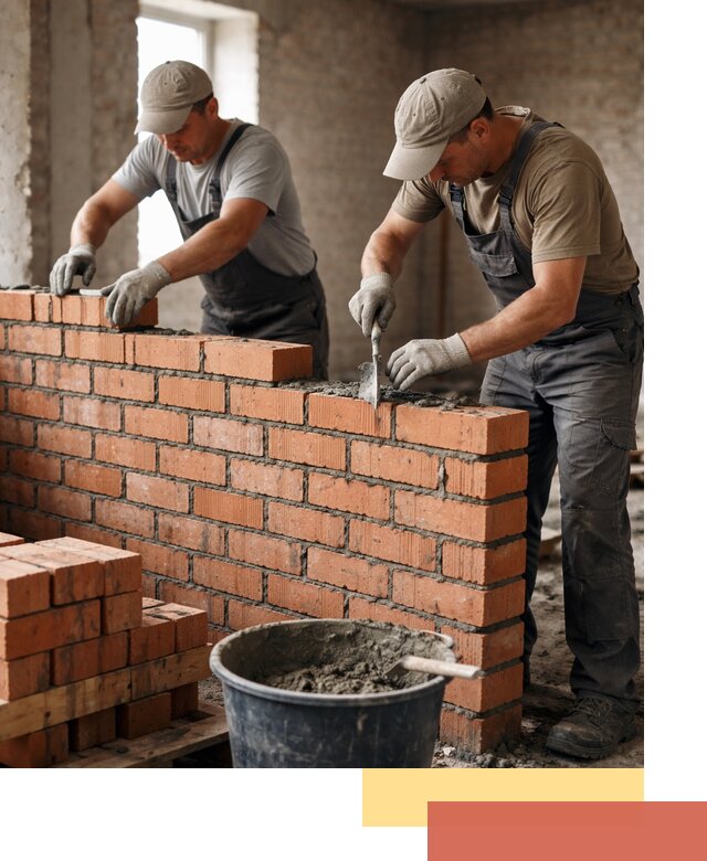 Кладка кирпичных перегородок под ключ в Ломоносове