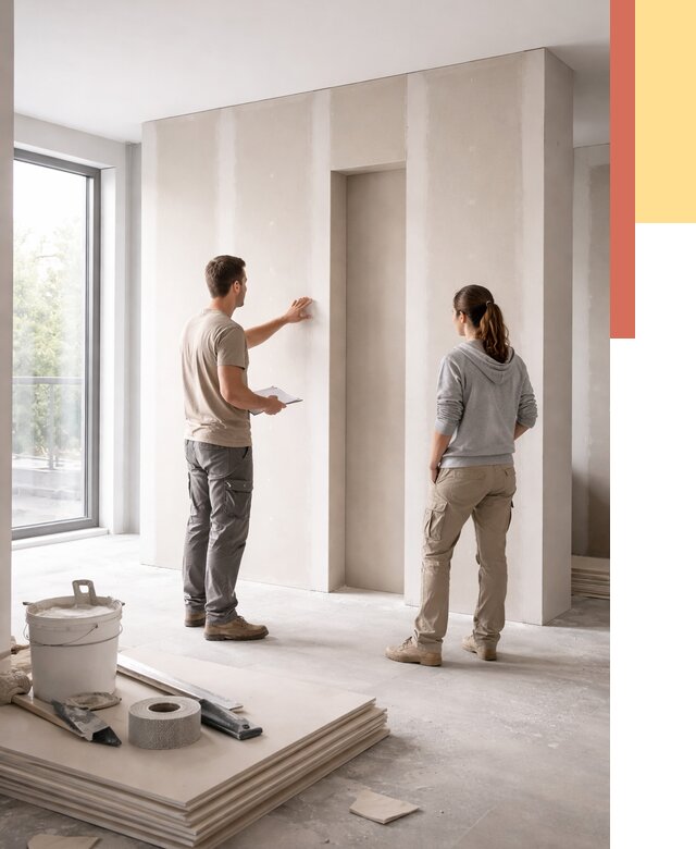 Зонирующая перегородка из гипсокартона в Ломоносове от 2869 руб. под ключ | ОТДЕЛОЧНИК-Лмн