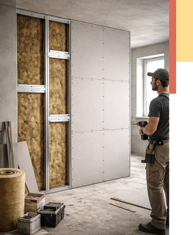 Усиленная перегородка под навеску в Ломоносове от 13114 руб. — монтаж под ключ | ОТДЕЛОЧНИК-Лмн