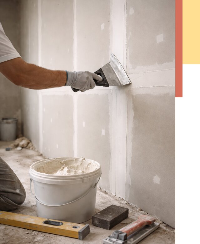 Шпаклевка перегородок из гипсокартона в Ломоносове от 2561 руб. — услуги ОТДЕЛОЧНИК-Лмн