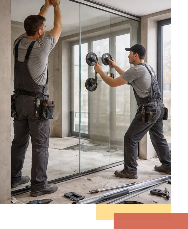 Цельностеклянные перегородки под ключ в Ломоносове