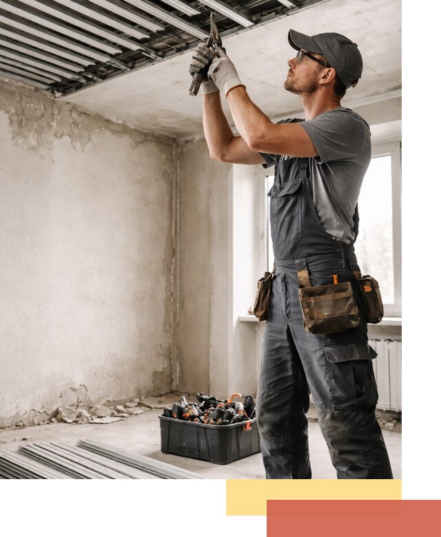 Демонтаж реечного потолка в Ломоносове быстро и аккуратно