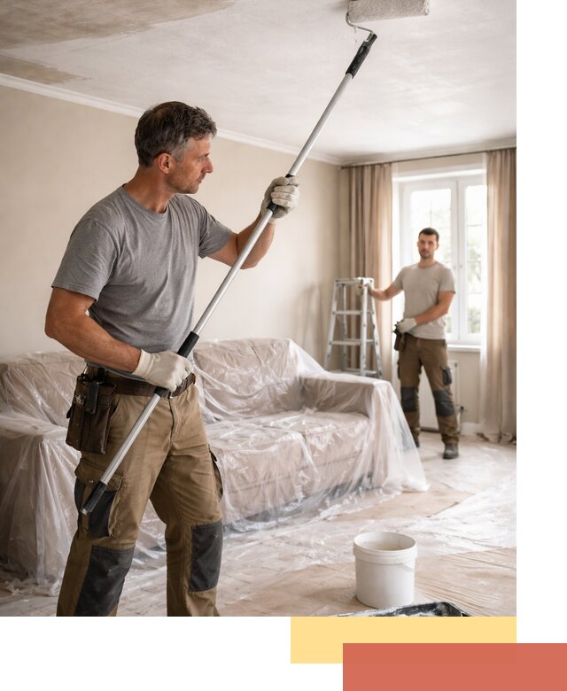 Грунтовка потолка в Ломоносове — подготовка под покраску и отделку