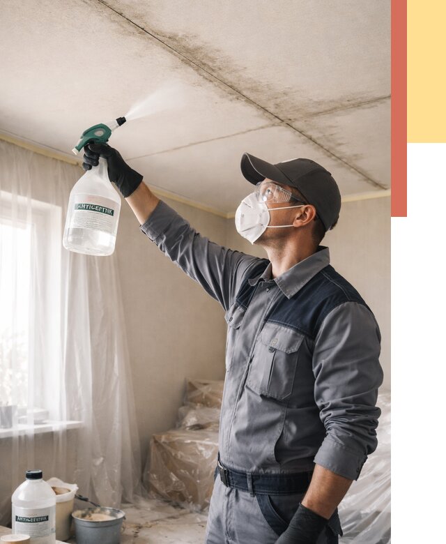 Антисептическая обработка потолка в Ломоносове от 2561 руб. | ОТДЕЛОЧНИК-Лмн