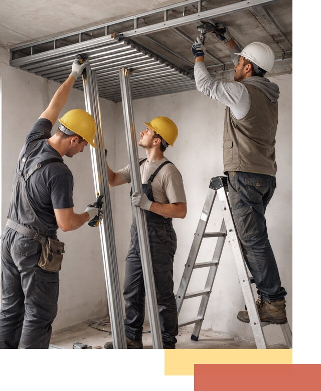 Монтаж реечного потолка под ключ в Ломоносове