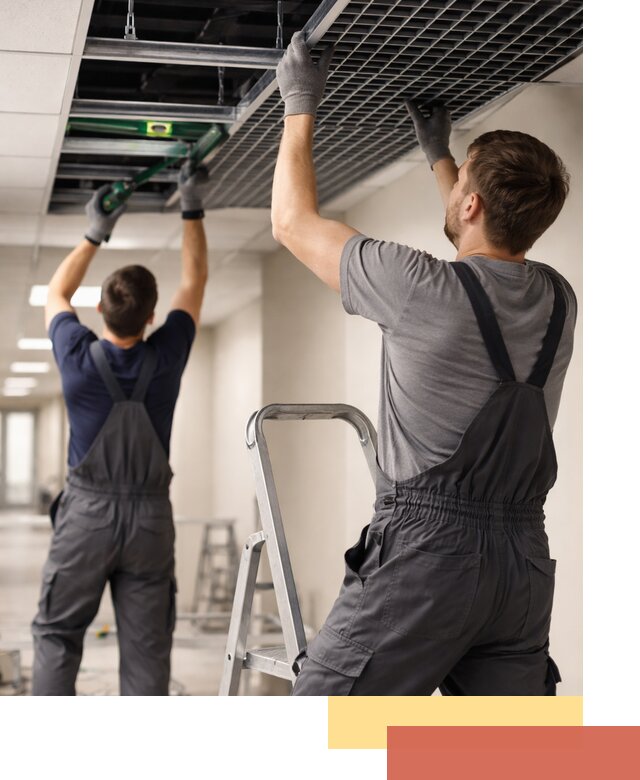 Монтаж потолка Грильято в Ломоносове: установка под ключ качественно