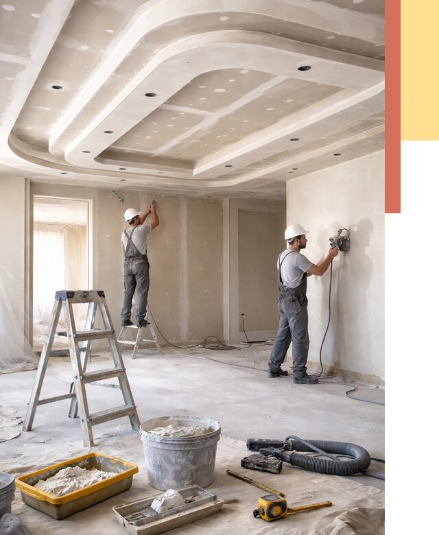 Многоуровневый потолок из гипсокартона в Ломоносове от 768 руб. под ключ | ОТДЕЛОЧНИК-Лмн