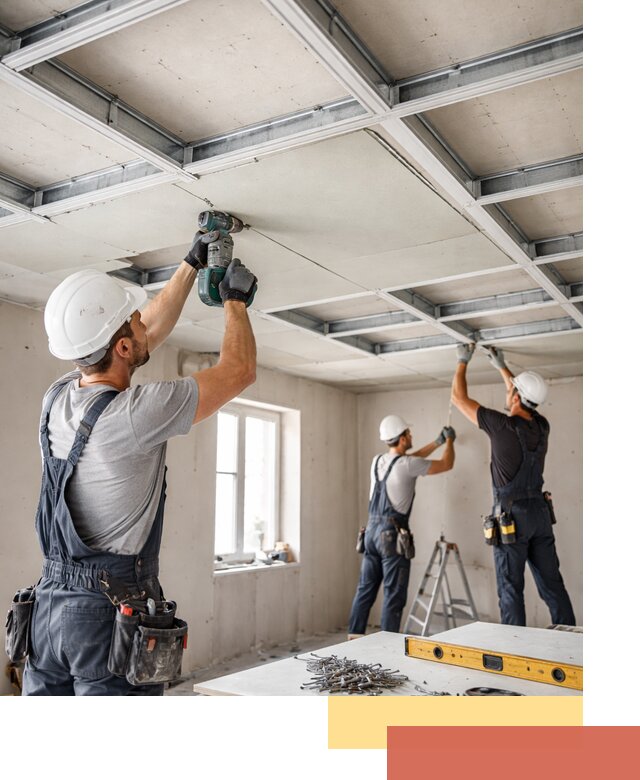 Кессонный потолок из гипсокартона под ключ в Ломоносове