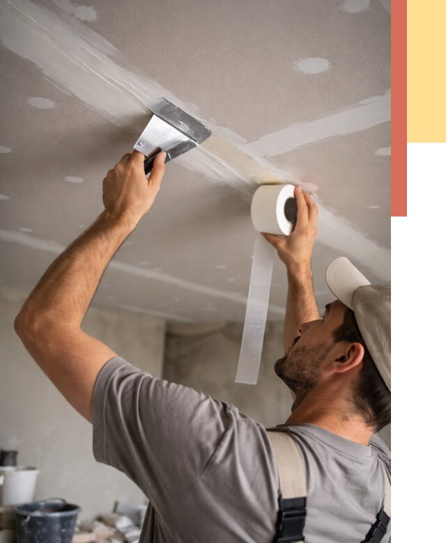 Обработка швов потолка ГКЛ в Ломоносове от 7684 руб. под ключ | ОТДЕЛОЧНИК-Лмн