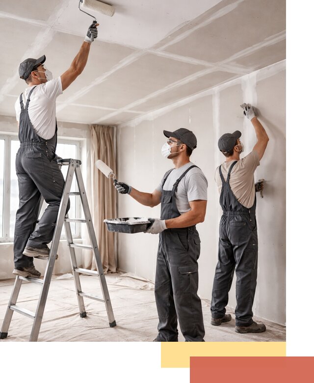 Покраска потолка из гипсокартона в Ломоносове качественно и недорого