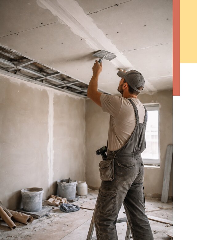 Ремонт потолка из гипсокартона в Ломоносове от 666 руб./м² — быстро и недорого | ОТДЕЛОЧНИК-Лмн