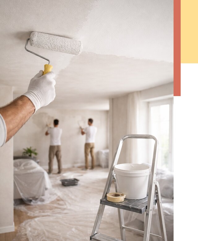 Покраска потолка акриловой краской в Ломоносове от 2561 руб. | ОТДЕЛОЧНИК-Лмн