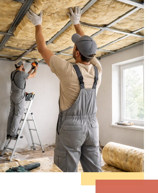 Утепление потолка под ключ в Ломоносове качественно и быстро