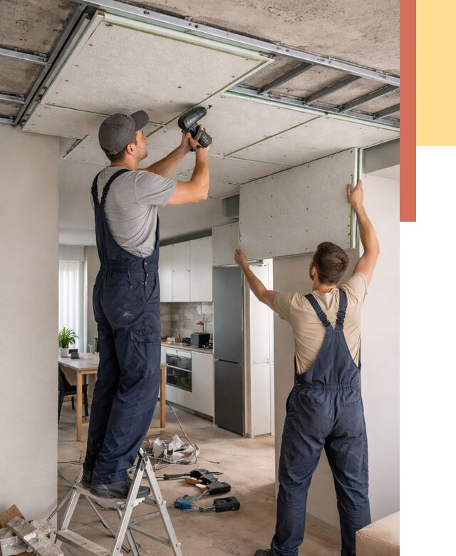 Шумоизоляция потолка панелями зипс в Ломоносове от 1895 руб. под ключ | ОТДЕЛОЧНИК-Лмн